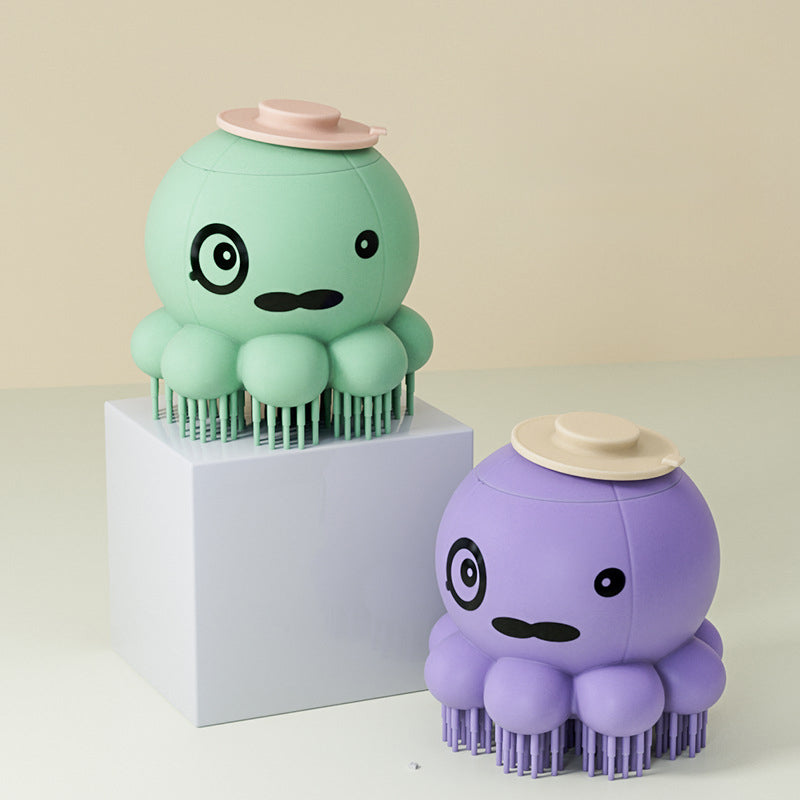 Pamper Your Pet with Our Silicone Bath Massage Brush!