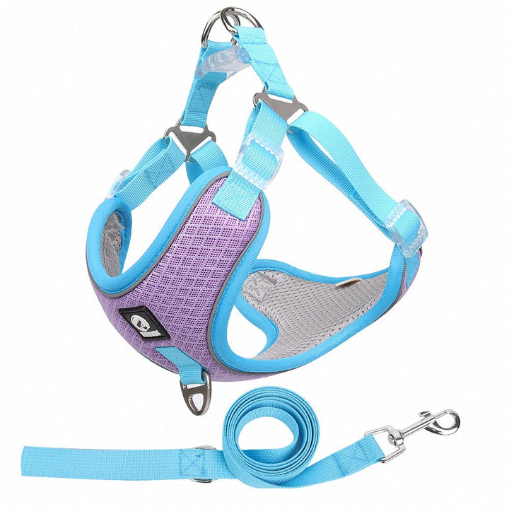 The Ultimate Comfort for Your Furry Friend: Breathable Pet Harness Adjustable Leash